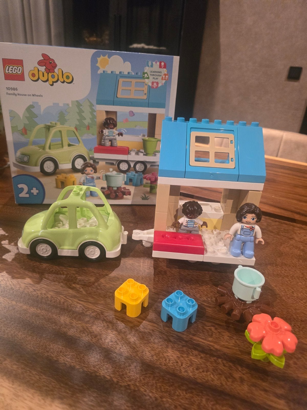 Lego Duplo Familiehuis op Wielen (10986) - ZGAN, Ophalen of Verzenden, Zo goed als nieuw, Overige merken