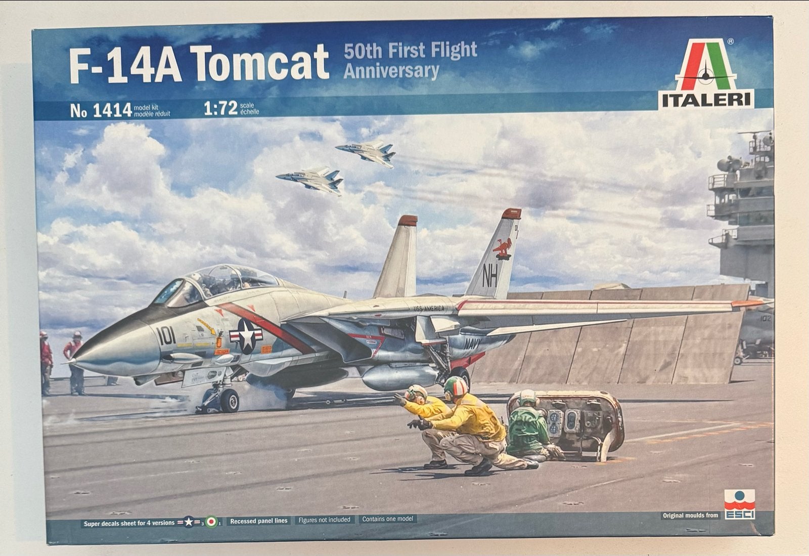 Italeri F-14A Tomcat 50th First Flight Anniversary 1:72, Hobby en Vrije tijd, Modelbouw | Vliegtuigen en Helikopters, 1:72 tot 1:144