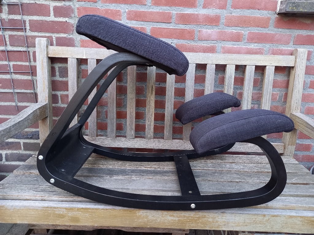 Zwarte Balansstoel / Ergonomische Stoel / Bureaustoel, Huis en Inrichting, Bureaustoelen, Gebruikt, -, Zwart, -