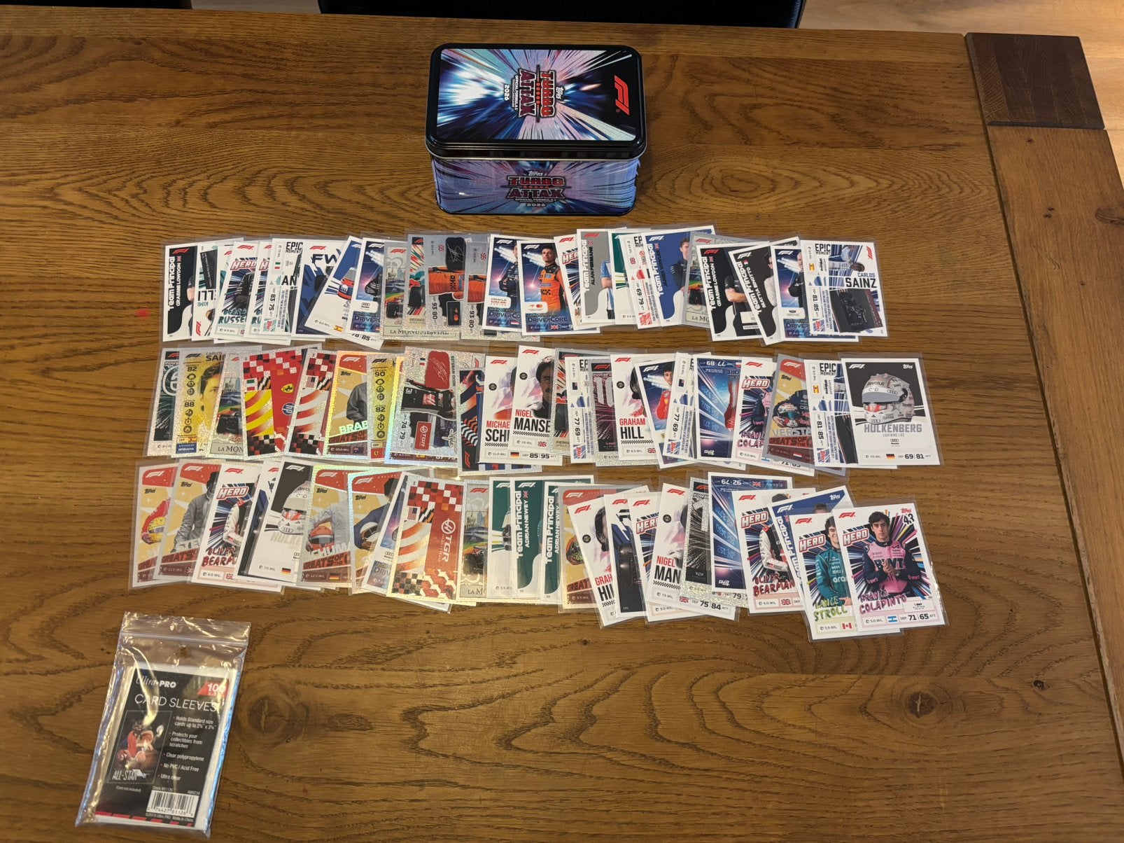 Formule 1 turbo attax 2026 box 72 kaarten 100 insteekhoesjes, Ophalen of Verzenden, Nieuw, Formule 1