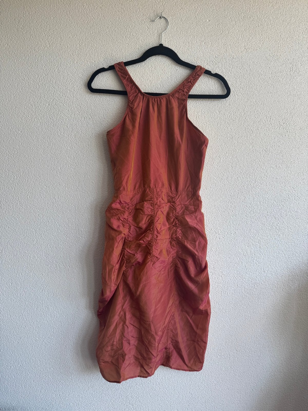 Acne Studios oranje ruched zomerse jurk, Acne Studios, Oranje, Ophalen of Verzenden, Zo goed als nieuw