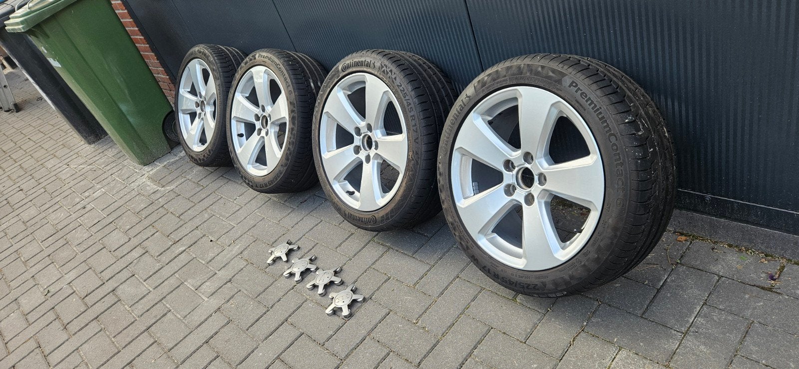 Orginele audi velgen 17 inc, Ophalen, 17 inch, Zomerbanden, 225 mm