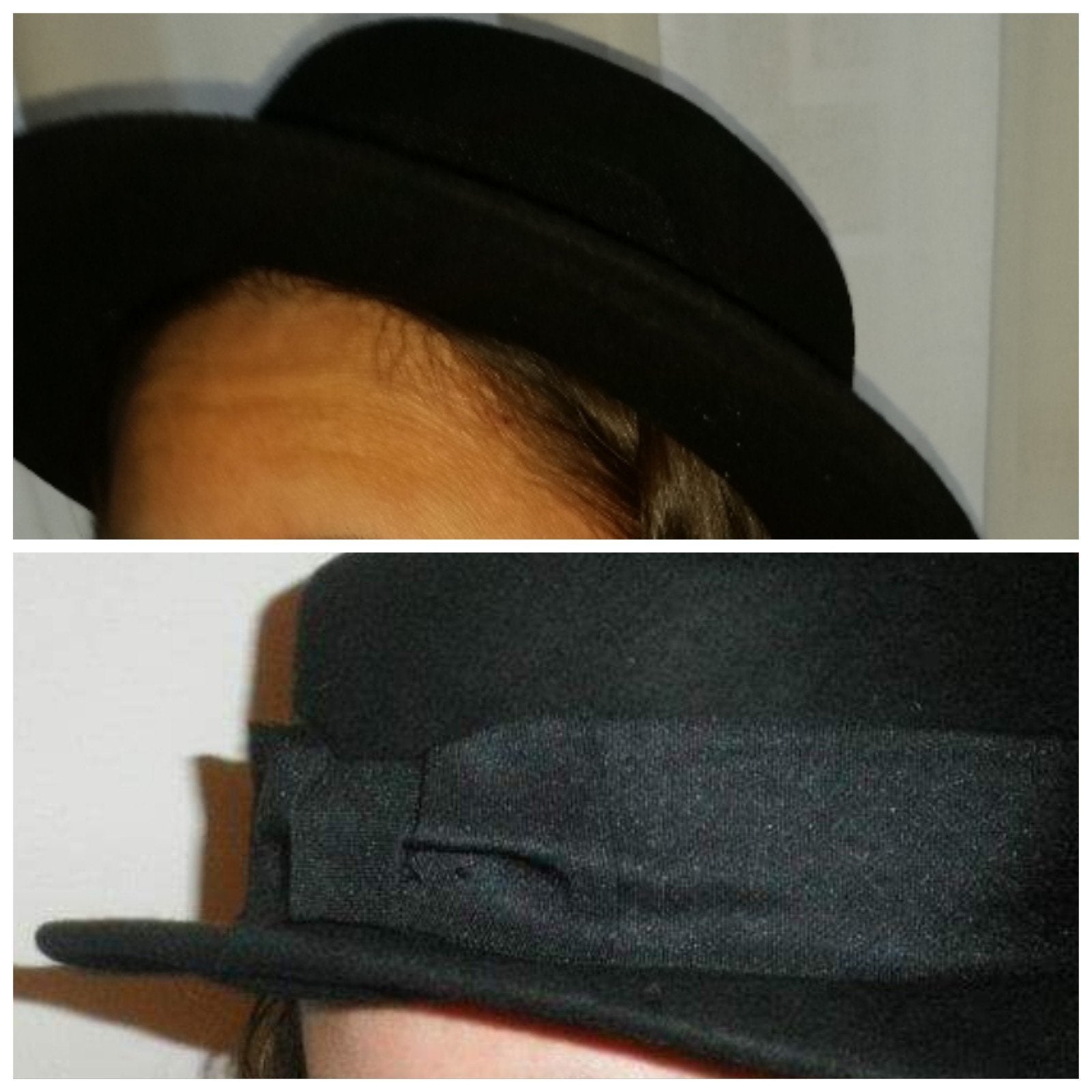 Hoed cap rond zwart maat m grijs maat s ronde dames hoeden, Verzenden, Hoed, Zo goed als nieuw, H&M