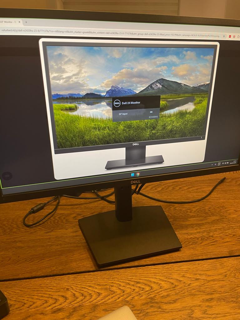 Dell E2422hs Monitor - Full HD, 24 inch, Computers en Software, Monitoren, Kantelbaar, Full HD, Ophalen of Verzenden, Zo goed als nieuw