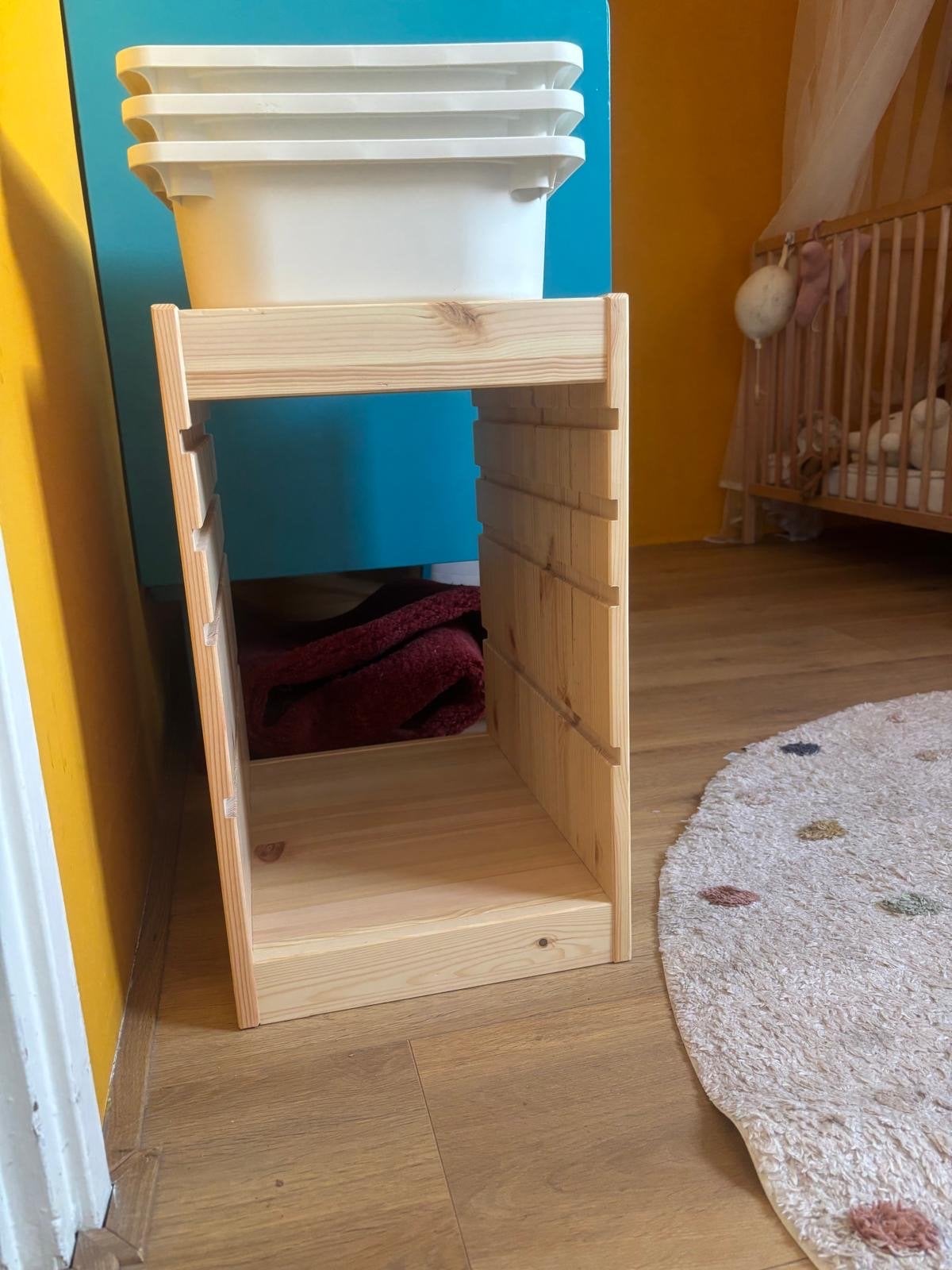 Nieuwe IKEA Trofast kast met bakken, licht gebeitst grenen/w, Nieuw, Minder dan 50 cm, Ophalen, Minder dan 90 cm