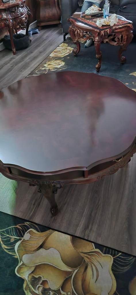Klassieke Barok Salontafel - Elegant en Tijdloos Design, Ophalen, Gebruikt, 50 tot 100 cm, 50 tot 100 cm