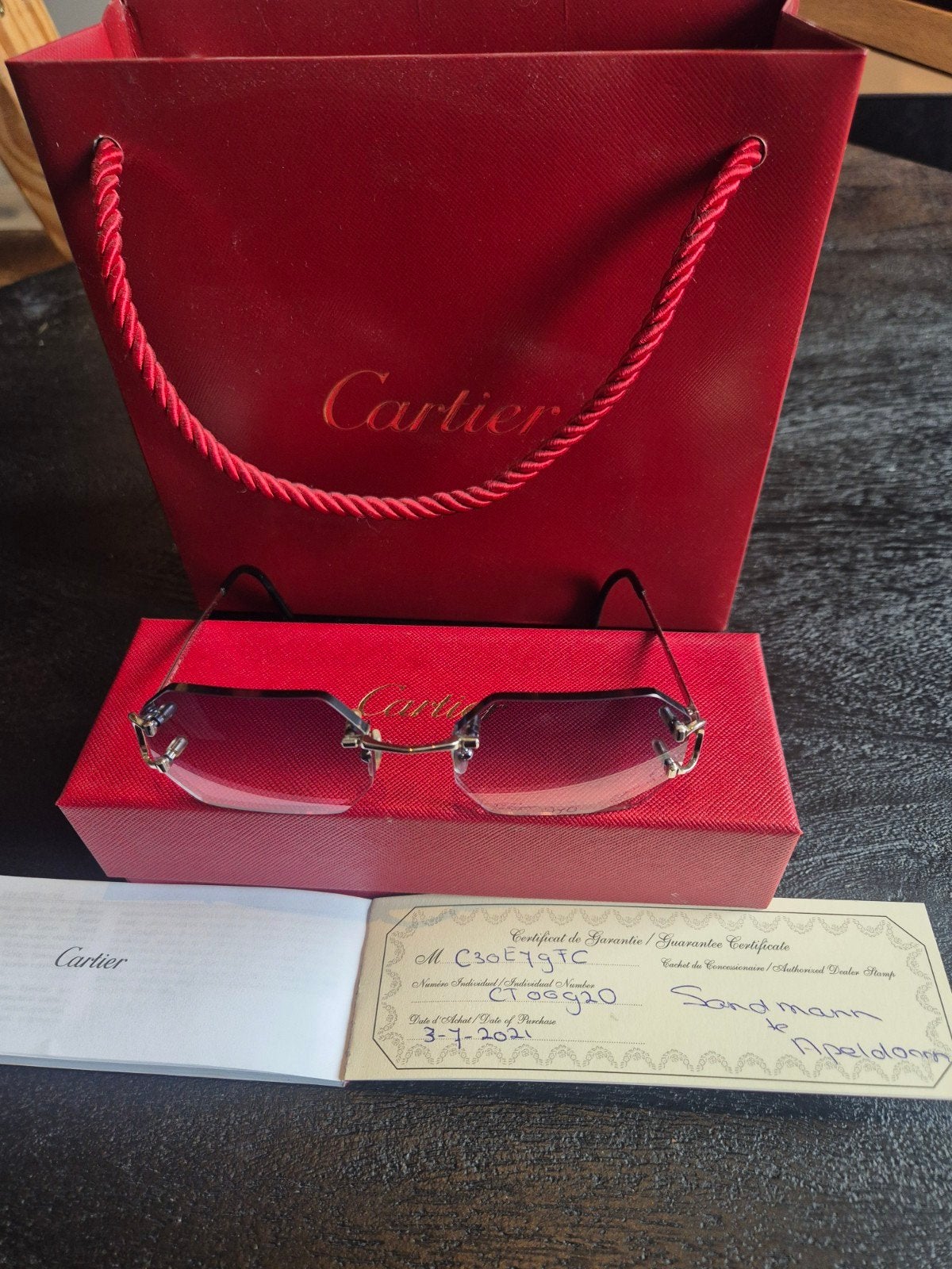 Cartier bril, Overige merken, Overige kleuren, Ophalen of Verzenden, Zo goed als nieuw