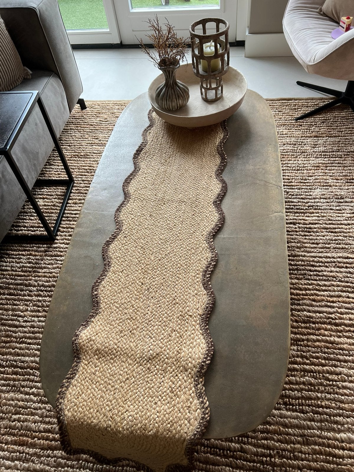 Salontafel van CHARLES van ELEONORA. Goudkleurig/mat zwart., Ophalen, Gebruikt, 100 tot 150 cm, 50 tot 100 cm