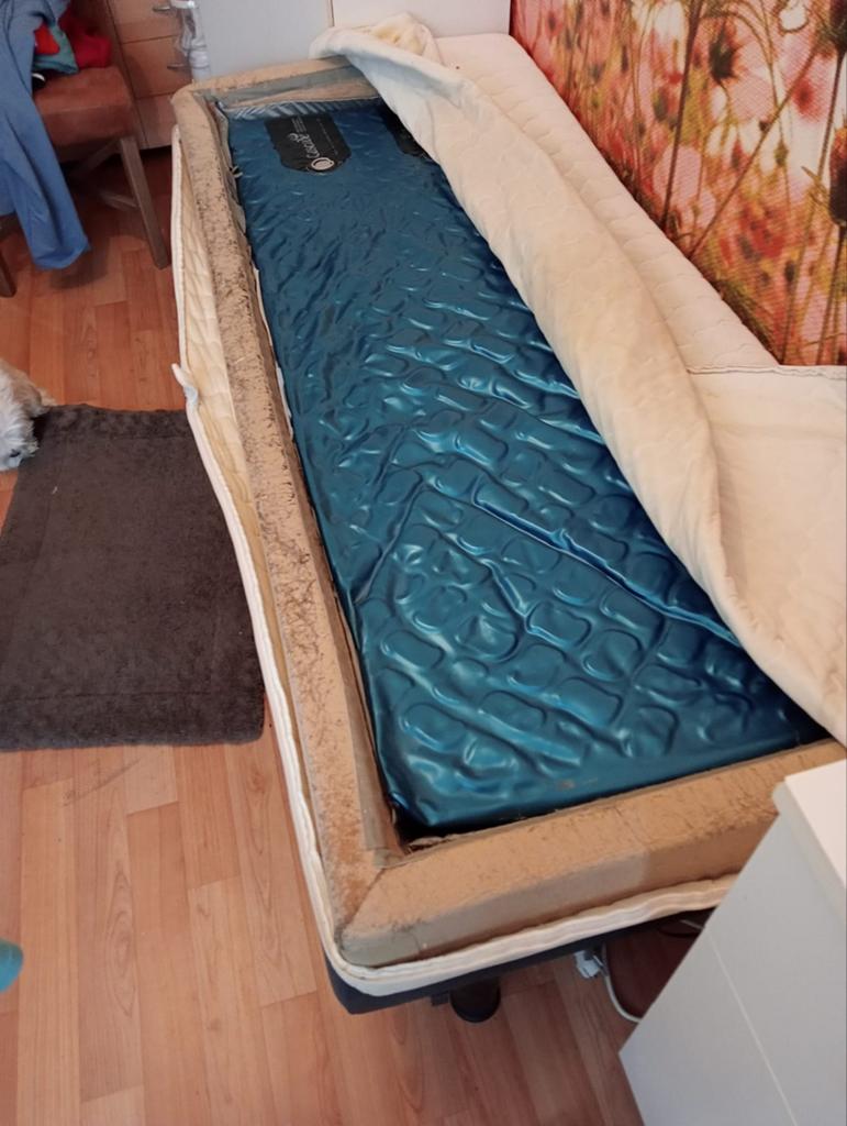 1persoons waterbed, Huis en Inrichting, Slaapkamer | Waterbedden, Ophalen, Eenpersoons, 90 cm