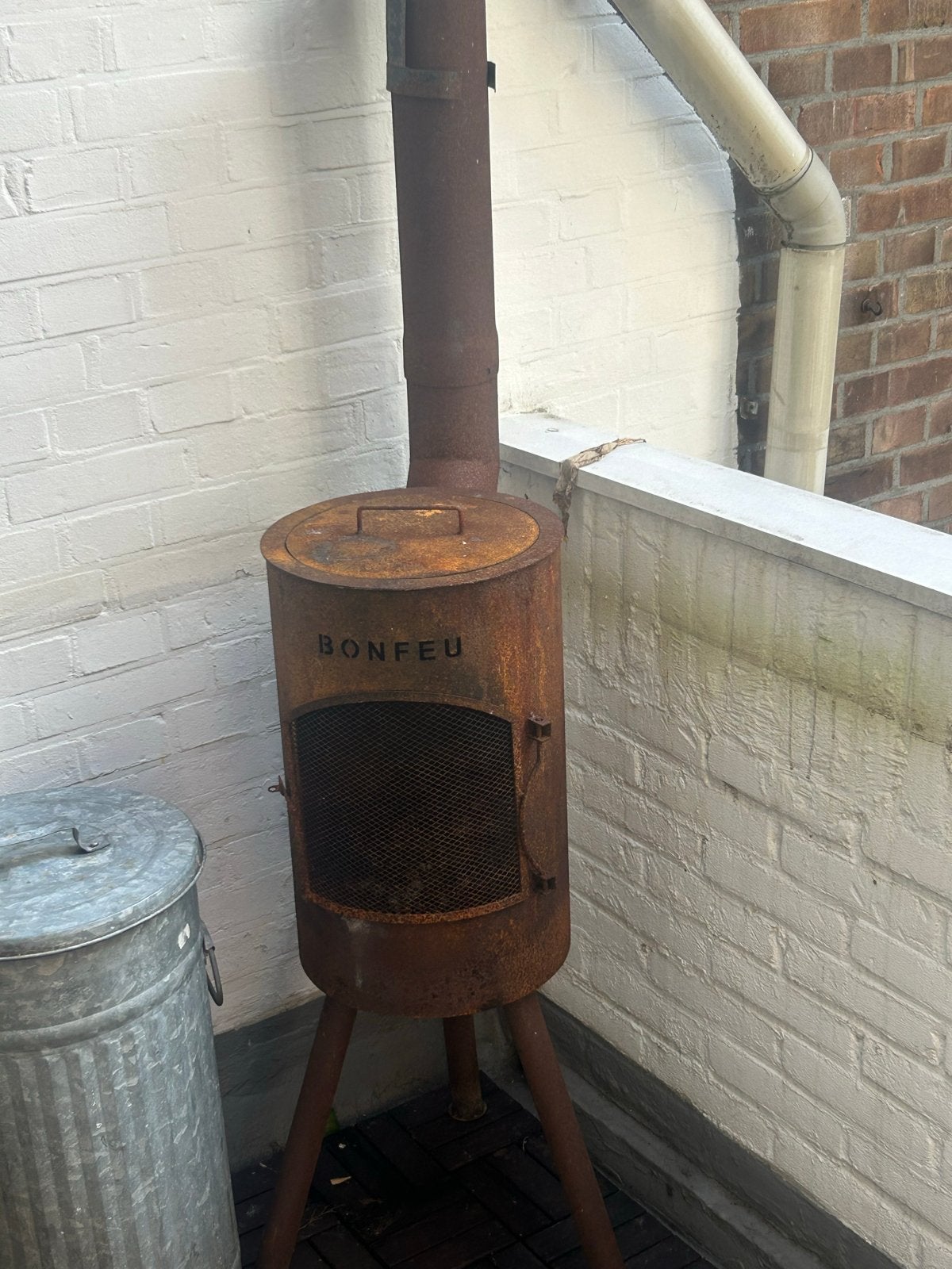 Bonfeu tuinhaard/buitenhaard - roestig, Ophalen of Verzenden, Gebruikt