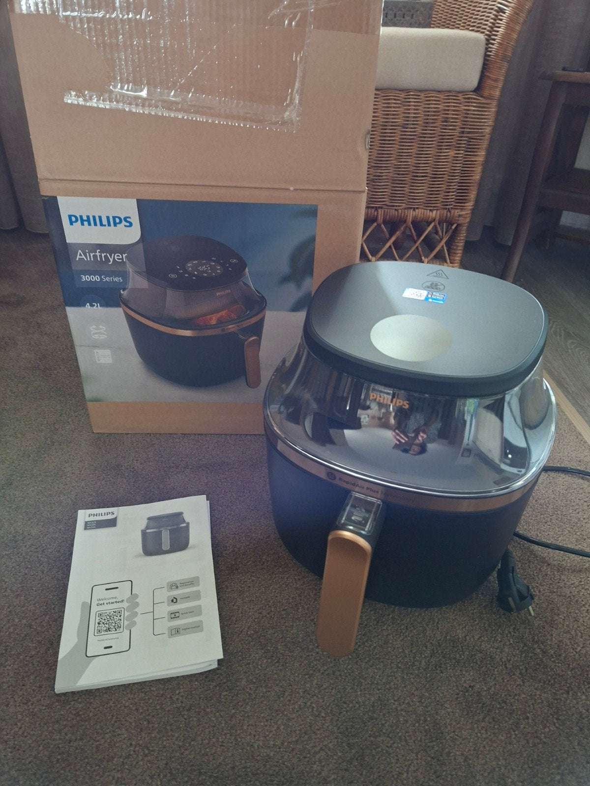 Philips 3000 series airfryer nieuwstaat!, 4 liter of meer, Ophalen, Zo goed als nieuw