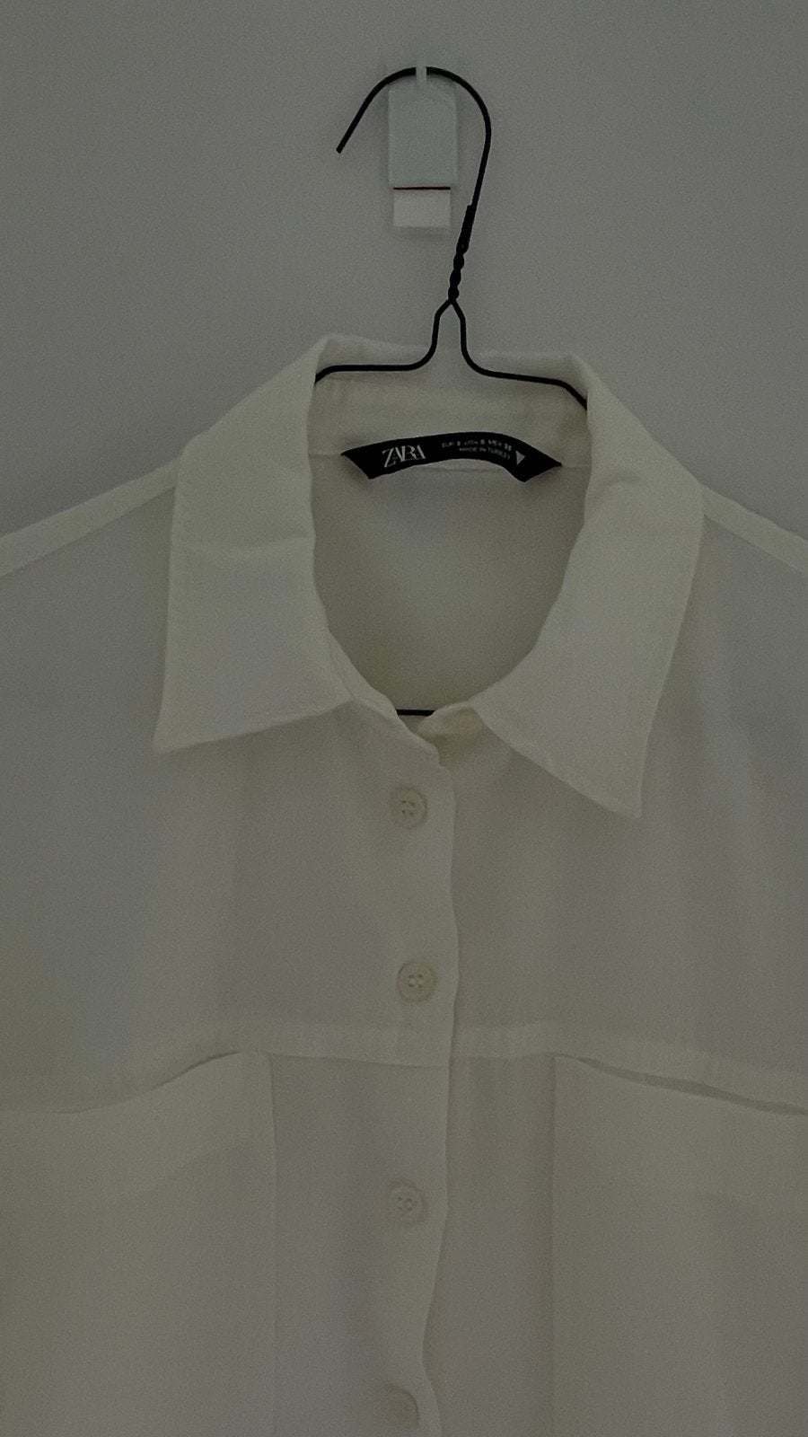 Witte blousejurk van Zara, maat S, Ophalen of Verzenden, Zo goed als nieuw, Maat 36 (S), Wit