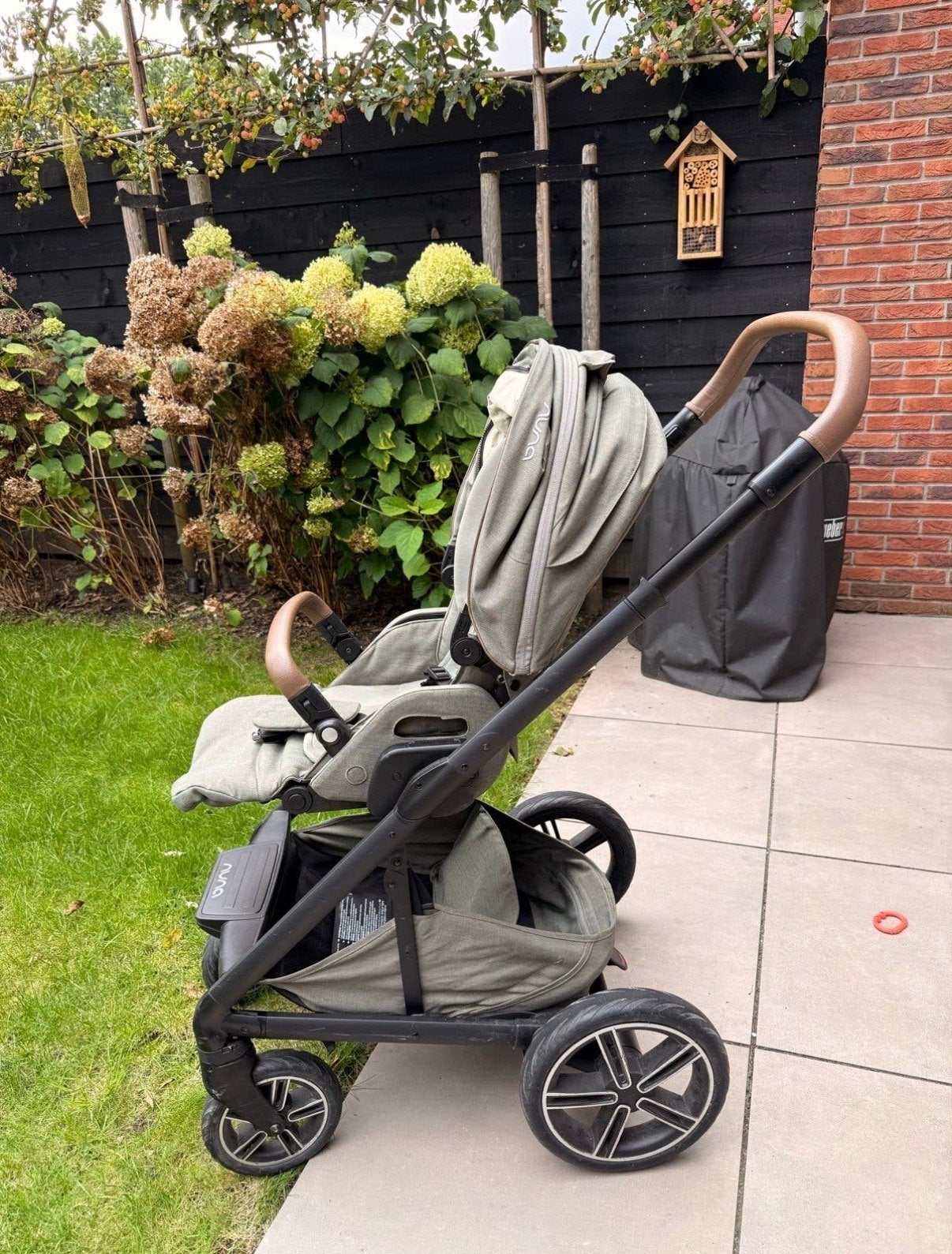 Nuna kinderwagen met reiswieg en regenhoezen, Gebruikt, Combiwagen, Met reiswieg, Ophalen