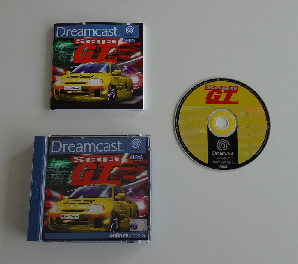 Sega GT compleet voor Sega Dreamcast, Ophalen, 1 speler, Racen en Vliegen, Zo goed als nieuw