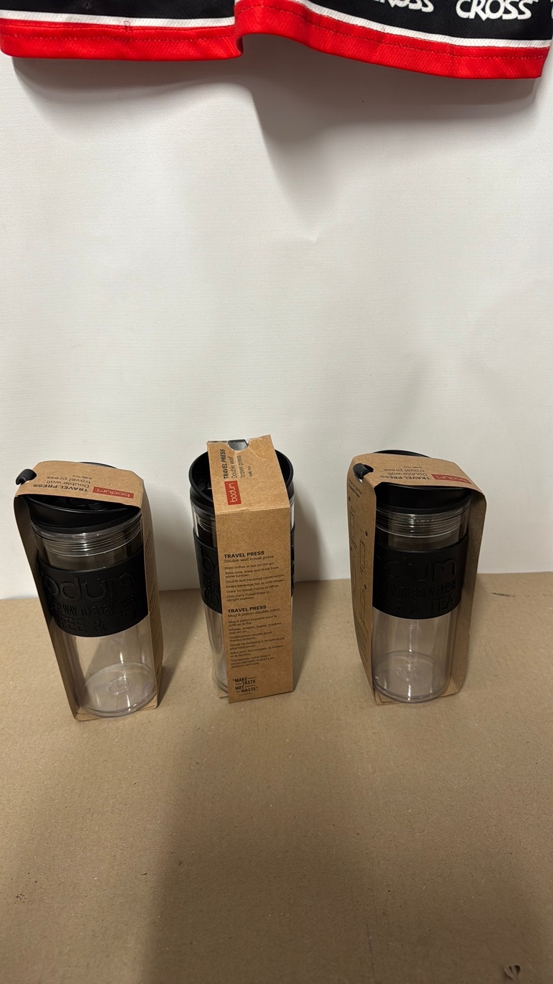 Travel Press Bodum Black 450 ml drinkbeker, Ophalen of Verzenden, Nieuw, Overige typen