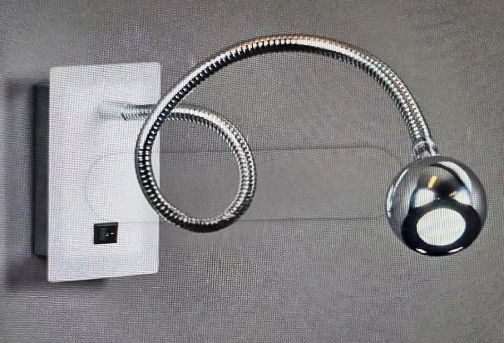 QAZQA Wandlamp leeslamp LED Maya Chroom lamp, Huis en Inrichting, Ophalen of Verzenden, Zo goed als nieuw, Metaal