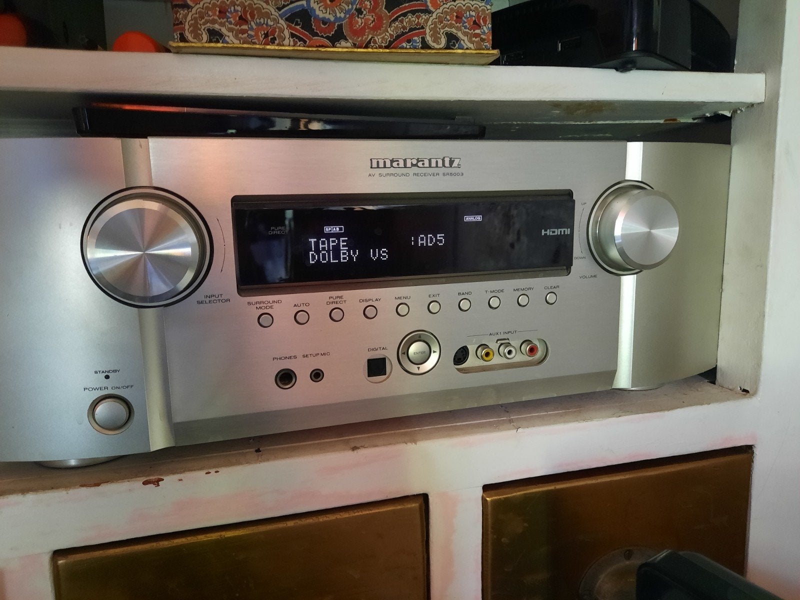 Marantz SR6003 AV Receiver -  Versterker + dvd/cd speler, Marantz, Gebruikt, Ophalen of Verzenden, 120 watt of meer