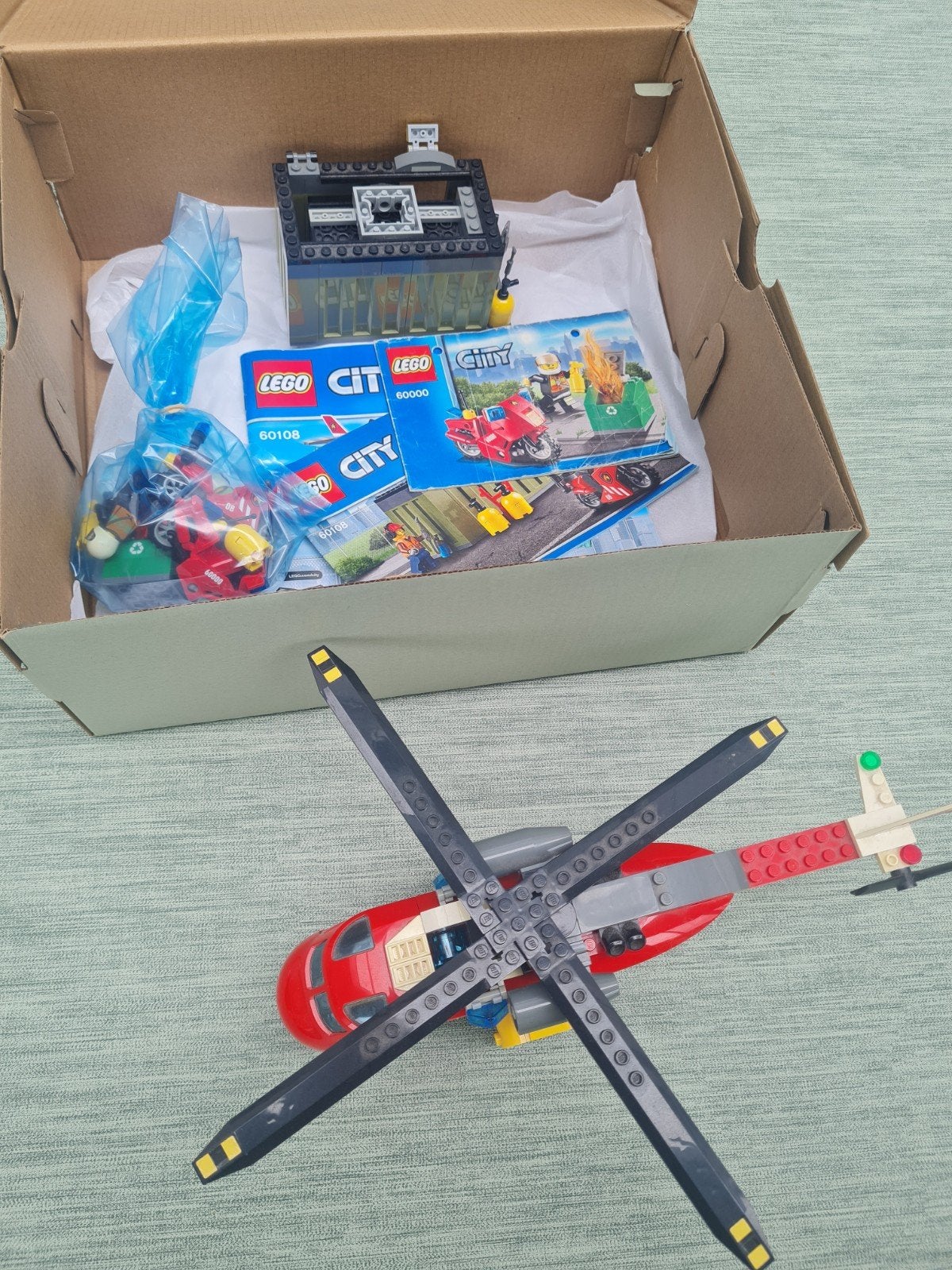 LEGO City set brandweer helikopter en meer, Lego, Ophalen of Verzenden, Inclusief minifiguren, Complete set