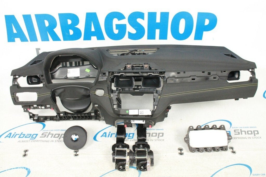 Airbag set Dashboard zwart geel stiksel HUD BMW X2 2017-...., Auto-onderdelen, Gebruikt, Ophalen of Verzenden