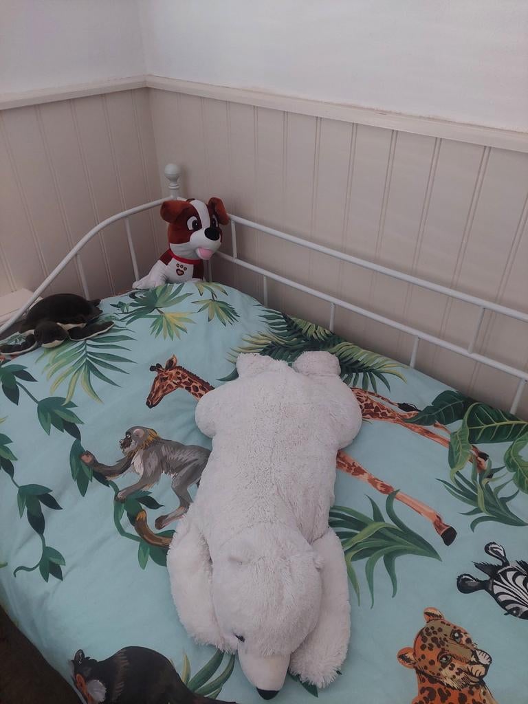 Bed, Kinderen en Baby's, Kinderkamer | Bedden, Ophalen of Verzenden, Zo goed als nieuw, 180 cm of meer, 85 tot 100 cm