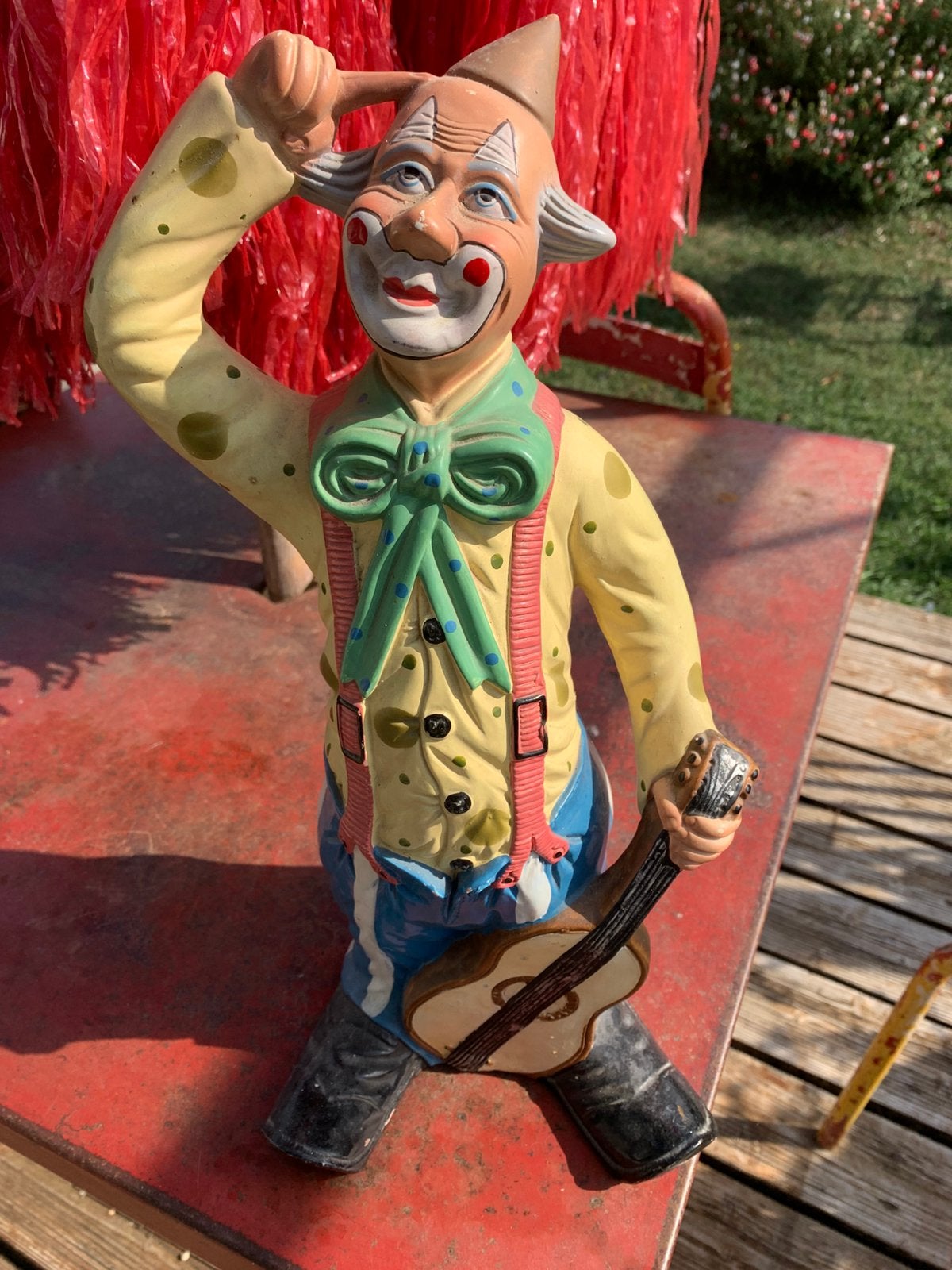 Grote vintage clown spaarpot. 40cm, Ophalen of Verzenden