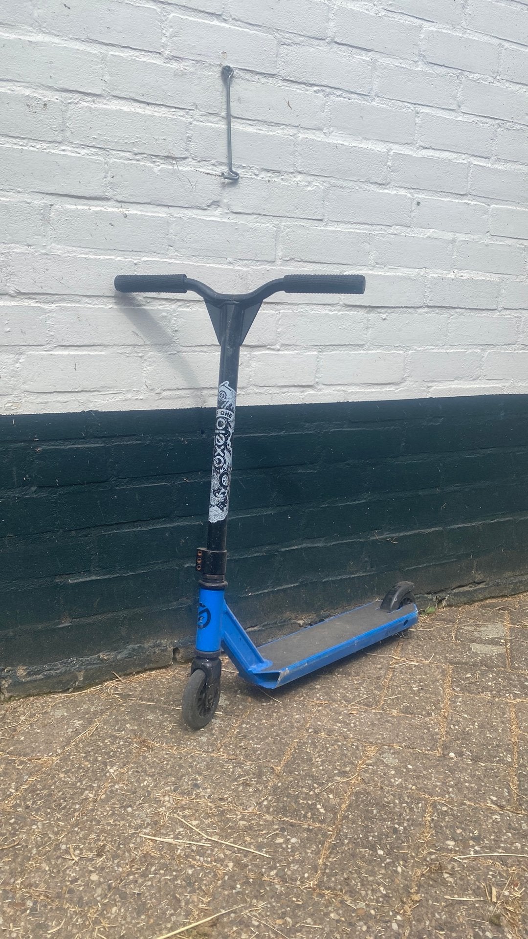 Gratis op te halen! Blauw stunt stepje, Fietsen en Brommers, Steps, Ophalen, Gebruikt, Gewone step