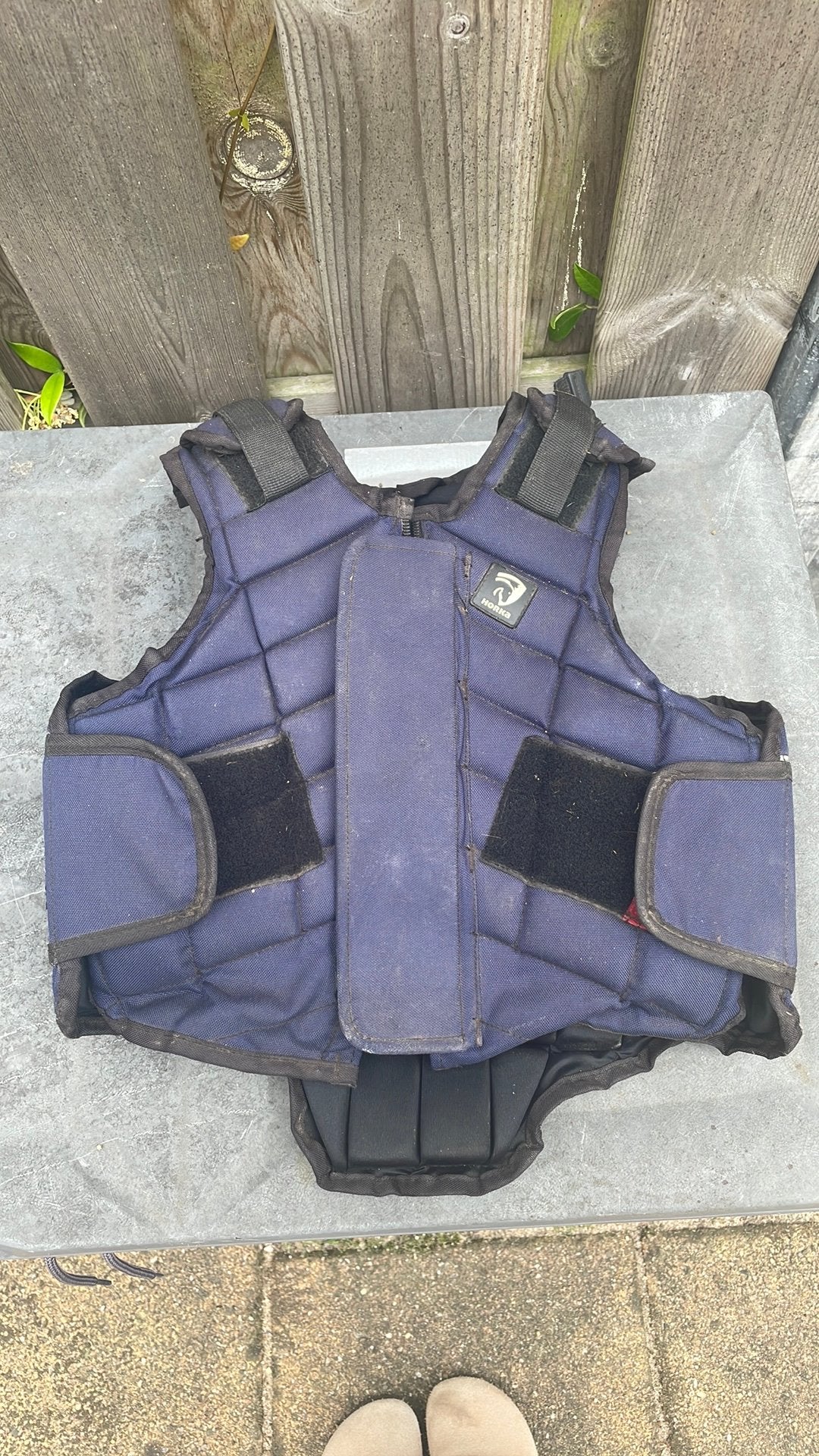 Horka bodyprotector blauw, Dieren en Toebehoren, Paarden en Pony's | Beschermers, Ophalen, Gebruikt, Verstelbaar, Bodyprotector