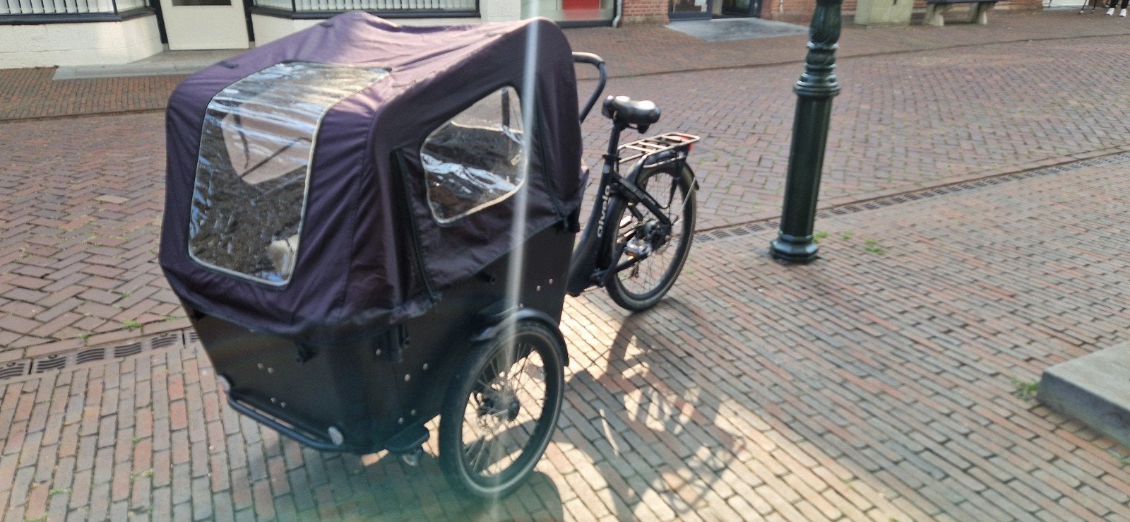 Qivelo Bakfiets 7 versnellingen, Overige merken, Huif, Ophalen of Verzenden, Zo goed als nieuw