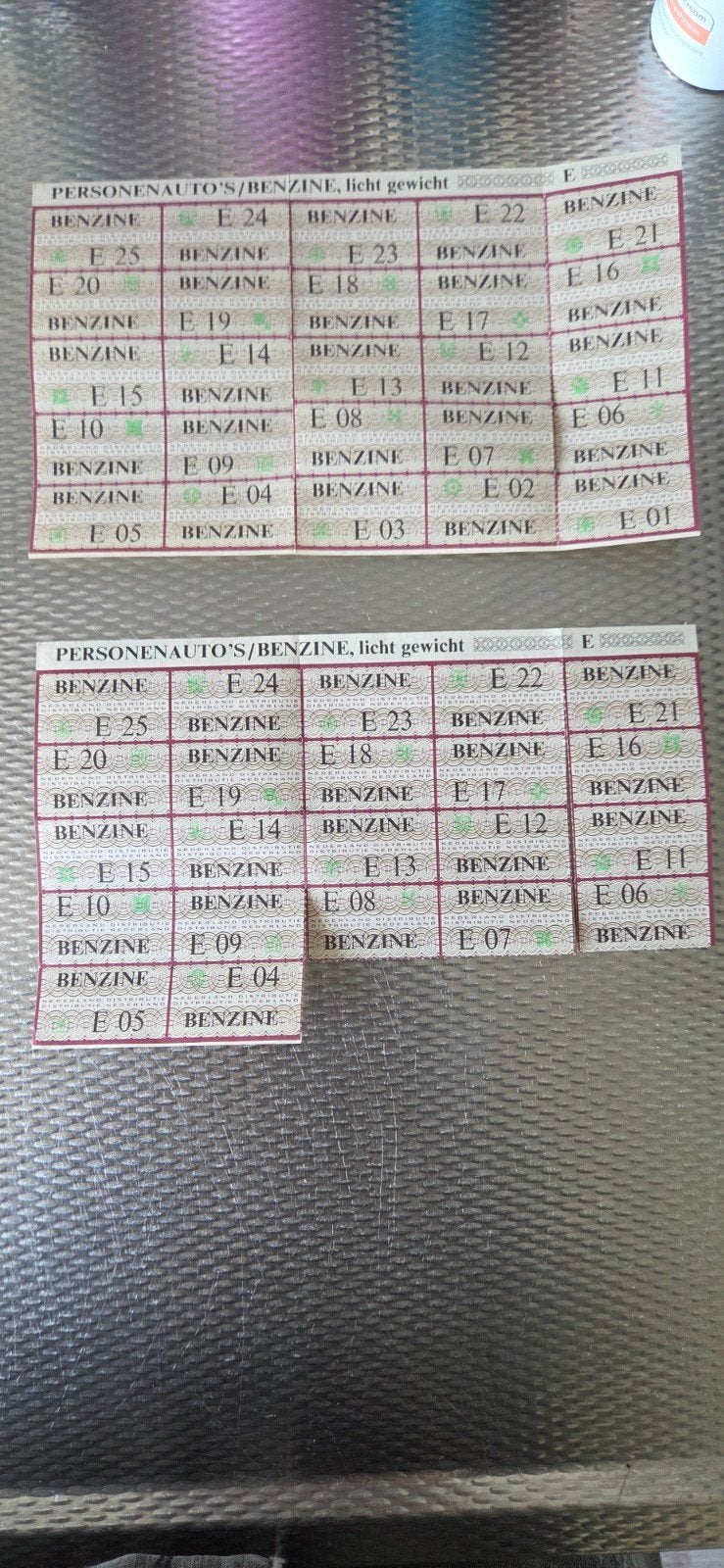 Benzine bonnen 1973, Verzamelen, Overige Verzamelen, Ophalen of Verzenden