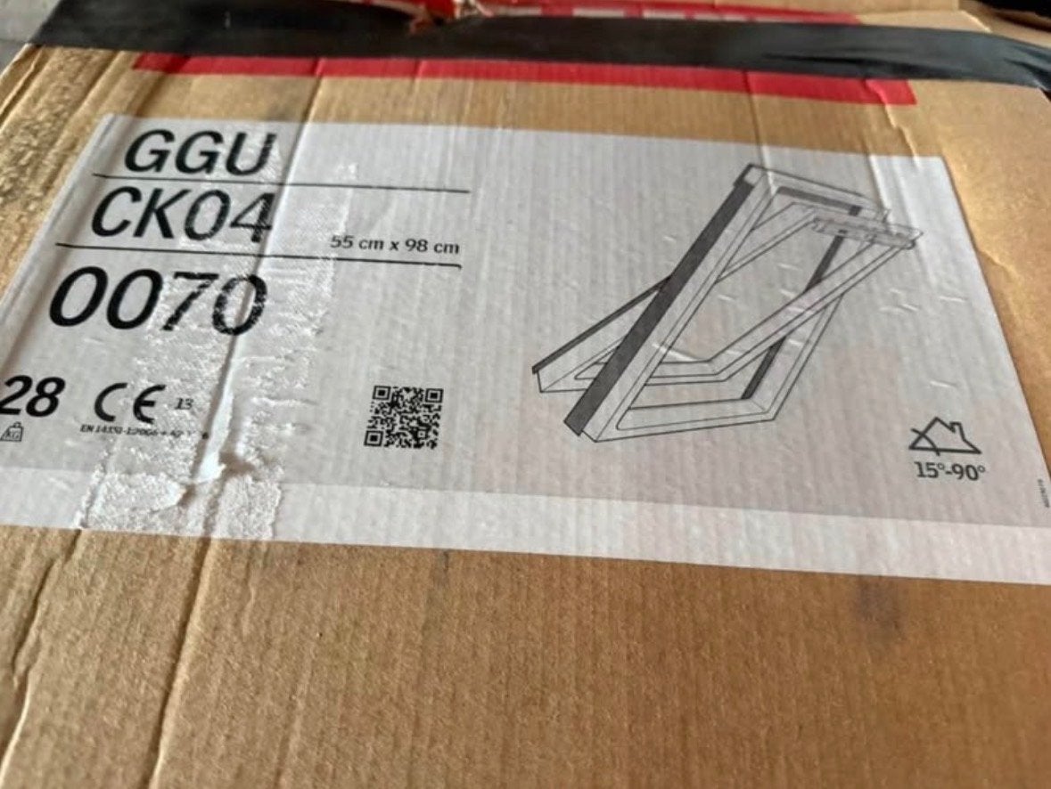 Velux GGU CK04 Dakraam met gootstuk voor pannen of leien, Ophalen, Nieuw