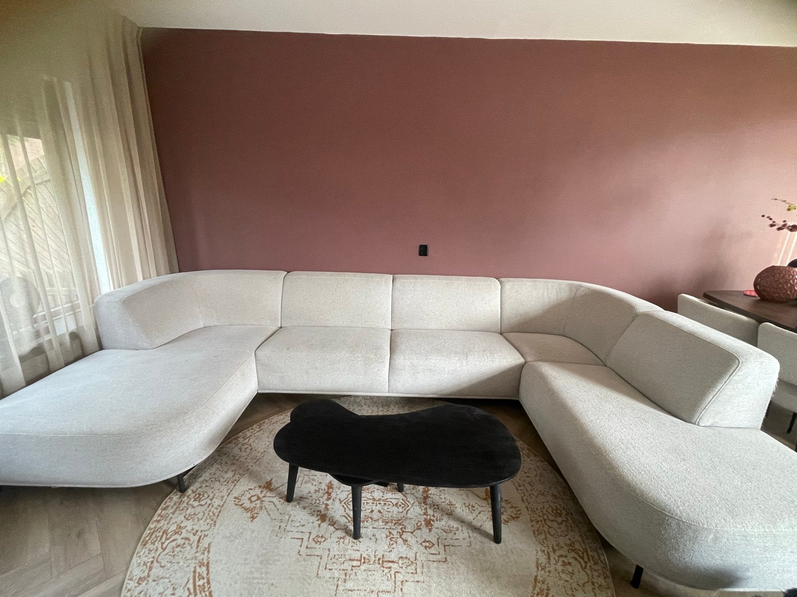 Grote U-vormige bank van pronto - 376 cm breed, Huis en Inrichting, Ophalen, Gebruikt, Minder dan 75 cm, Hoekbank