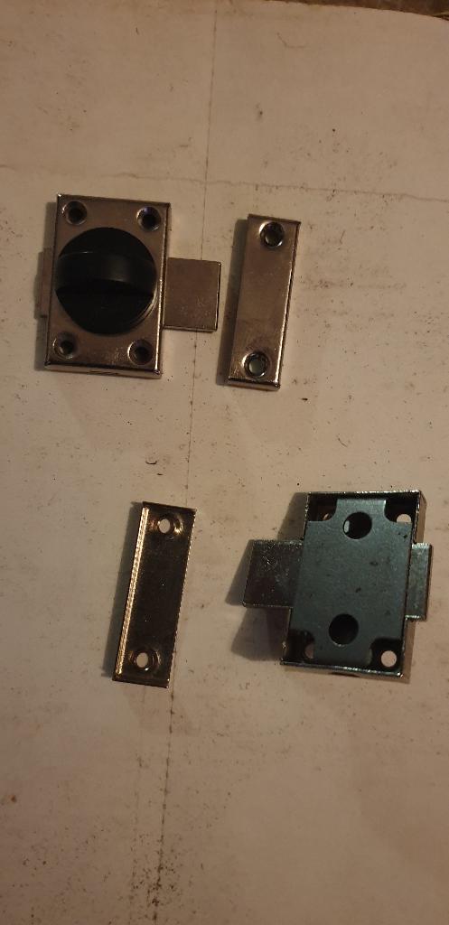 Schuifslot met draaiknop 25 x 38 mm, Ophalen of Verzenden, Nieuw, Slot