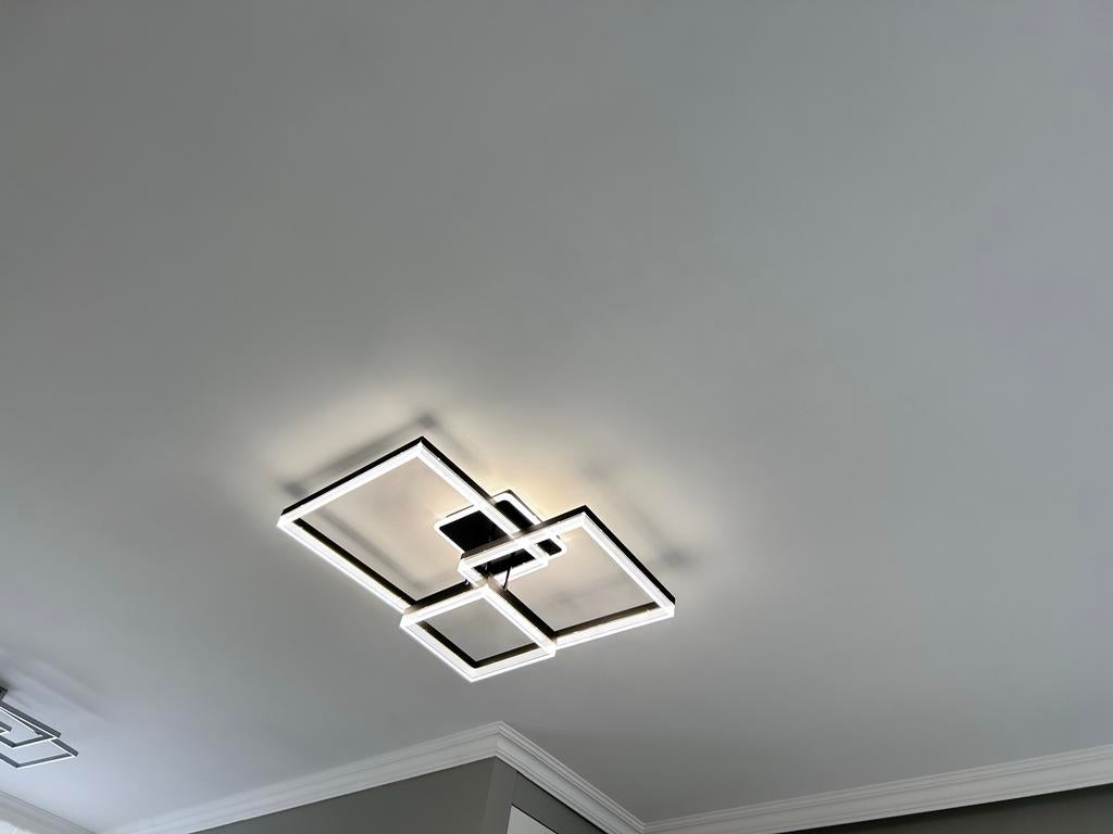 2 Plafondlampen met 3 Lichtkleuren (Geel, Wit, Daglicht), Ophalen, Gebruikt, Kunststof