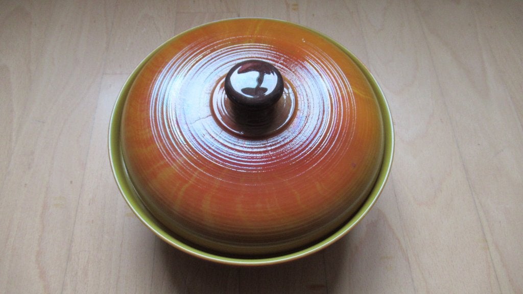 Arcopal Volcan ovenpot met deksel, Ophalen, Gebruikt, Glas, Overige typen