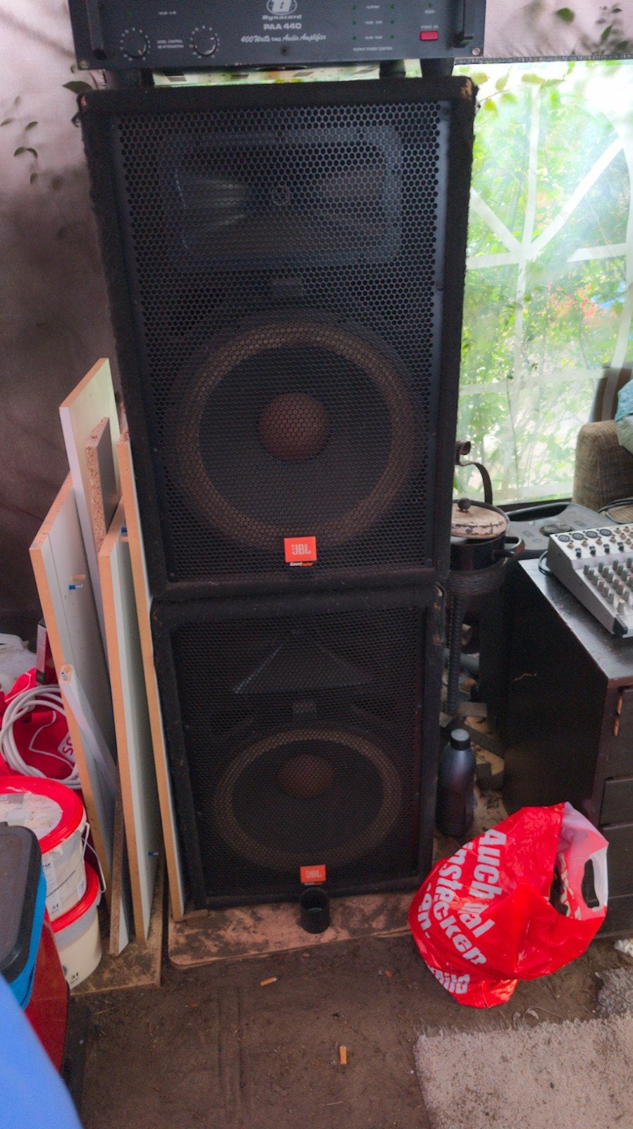 Foto 2 van JBL Speakerset met Dynacord Versterker en Mengpaneel