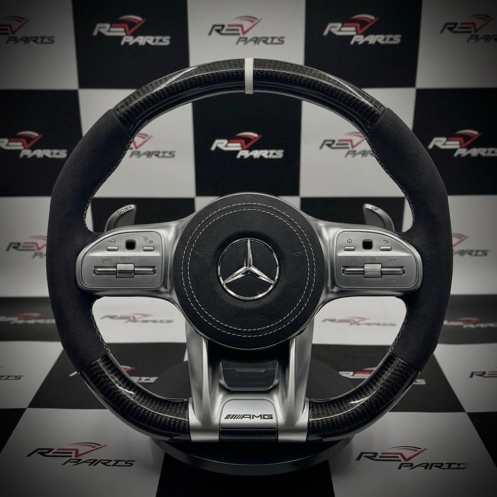 Mercedes stuur carbon alcantara upgrade AMG sportief, Auto diversen, Tuning en Styling, Ophalen of Verzenden, ., ., .
