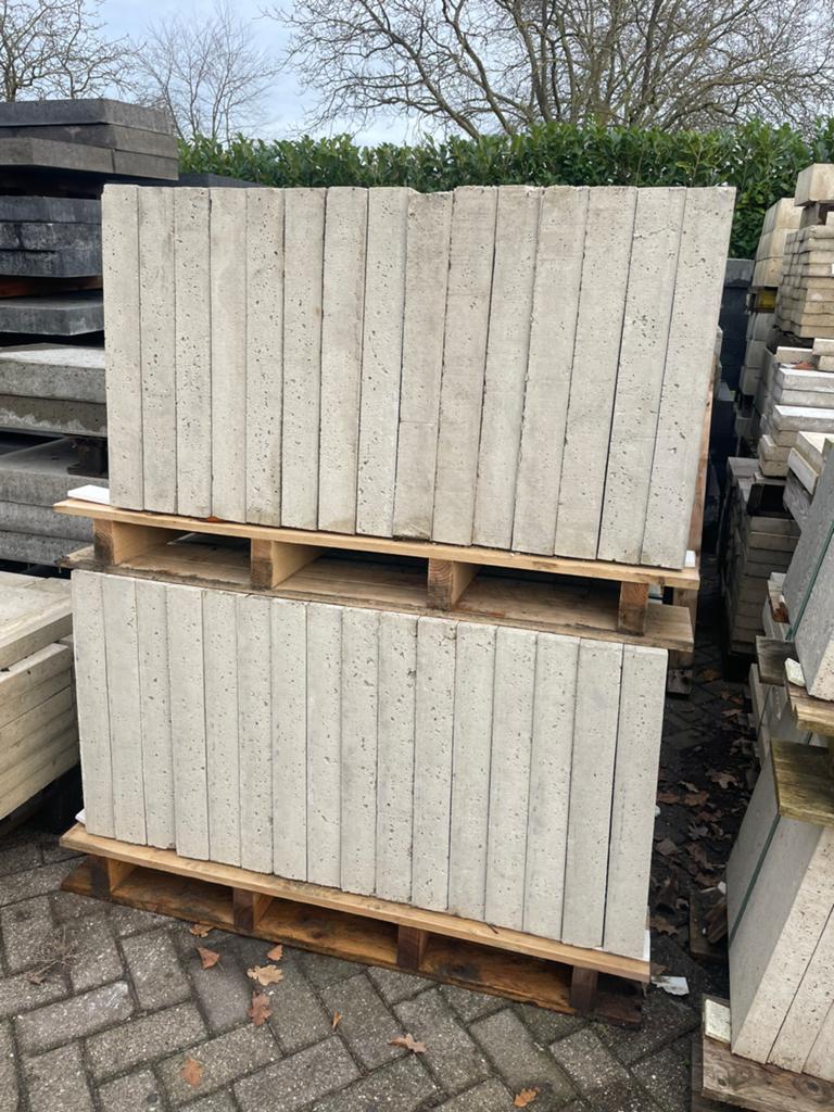 47 st Oud Hollandse tegels 60x60x7cm Creme RESTPARTIJ, Ophalen, Nieuw, Beton, Terrastegels