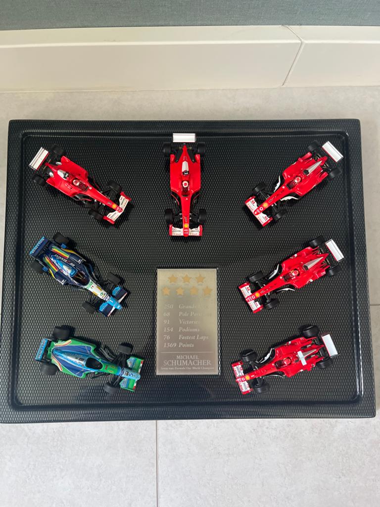 Michael Schumacher Kampioenschap Auto's 1:43 Collectie, Hobby en Vrije tijd, Modelauto's | 1:43, Ophalen of Verzenden, Zo goed als nieuw