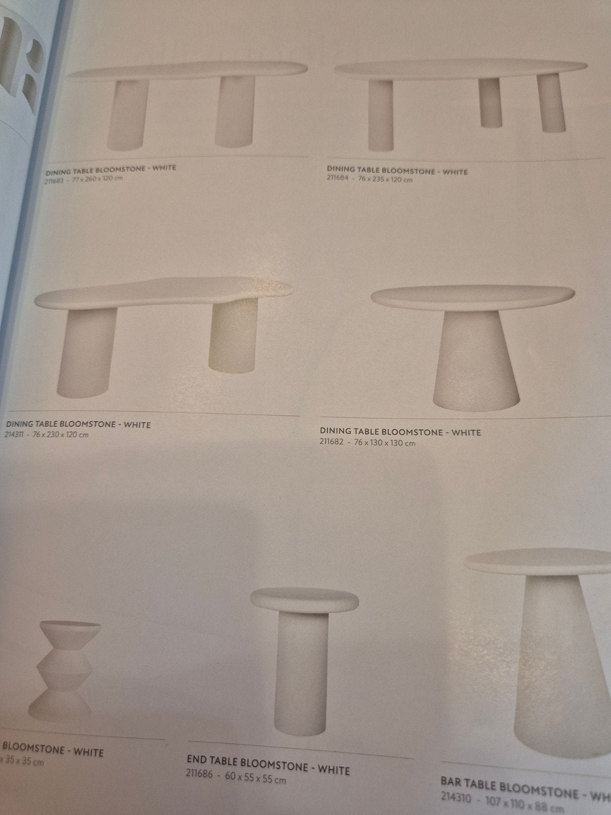 Richmond LUX aanbieding serie BLOOMSTONE EETTAFEL SALONTAFEL, Ophalen, Nieuw
