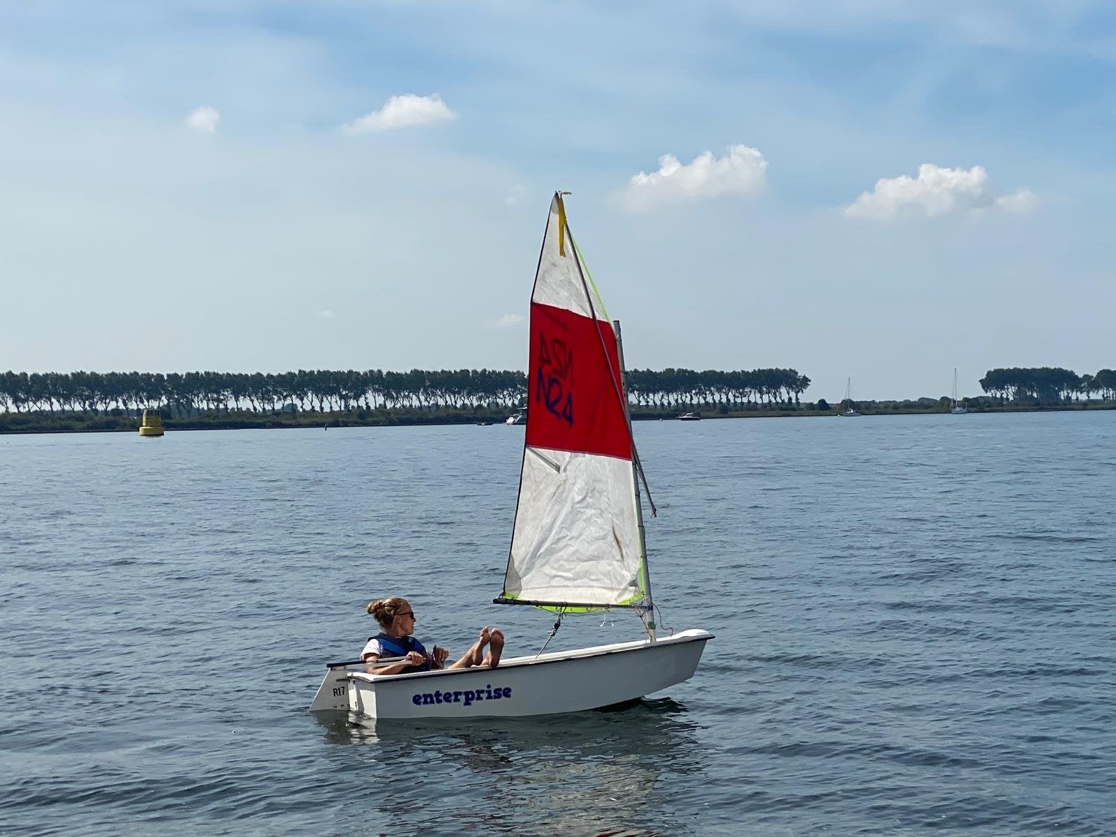 Optimist zeilboot - Ideaal voor beginners en jeugd, Watersport en Boten, Ophalen of Verzenden, Gebruikt