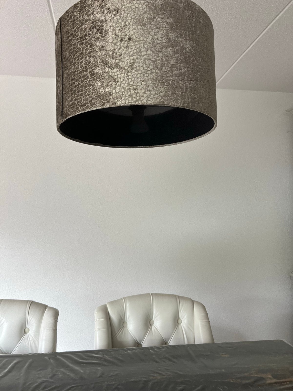 CROCO ERIC KUSTER-style lampenkap - Champagne, Huis en Inrichting, Lampen | Lampenkappen, Hanglamp, Meerkleurig, Rond, Zo goed als nieuw