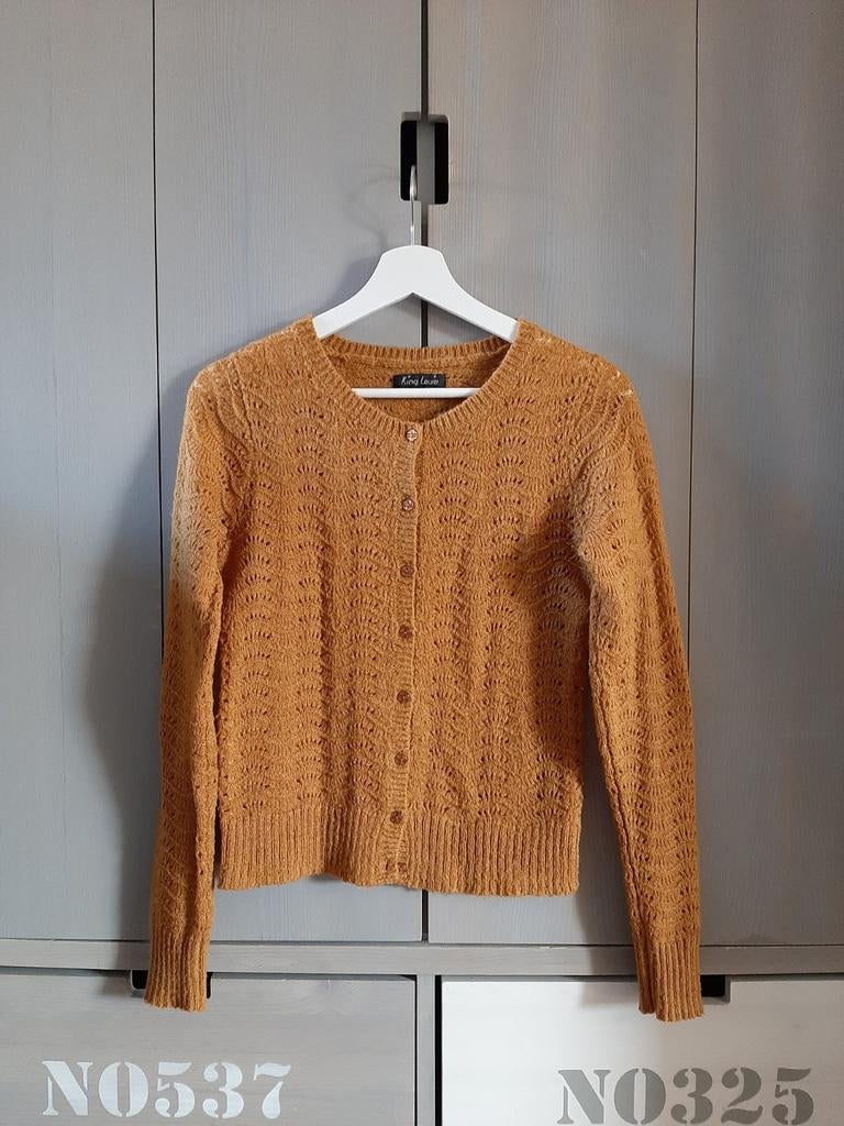 Mooi King Louie Louis Cardi vest Yellow maat S., Kleding | Dames, Truien en Vesten, Geel, Ophalen of Verzenden, King Louie, Maat 36 (S)