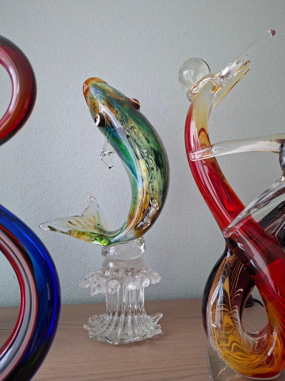 Mooie grote glazen vis, Ophalen