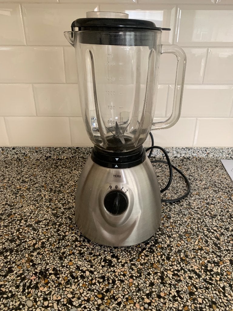 Blender glazenkom roestvrijstaal, Ophalen, Zilver, Zo goed als nieuw, Overige merken