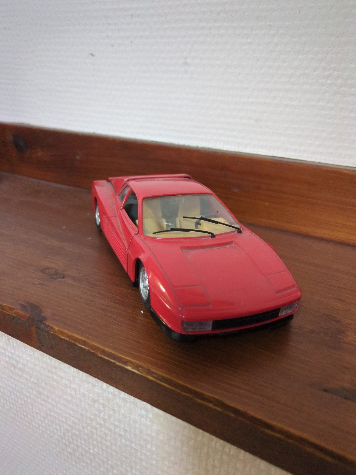 Rode Ferrari Testarossa modelauto, Ophalen of Verzenden, Gebruikt, Auto, Overige merken
