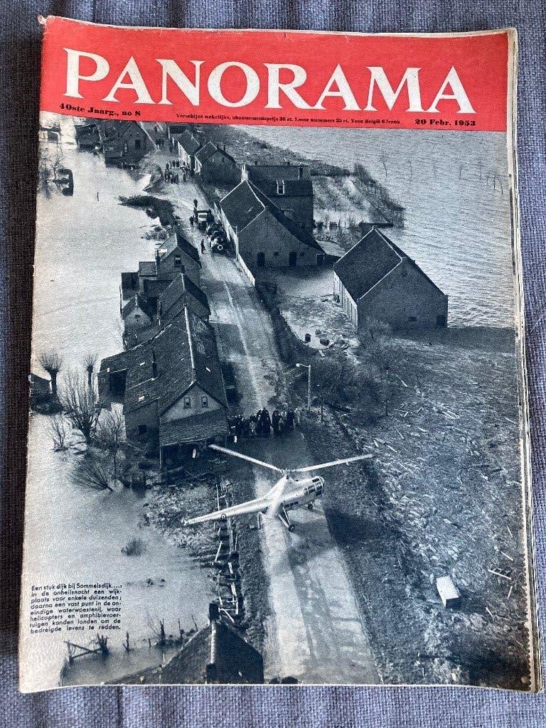 Panorama met special over watersnoodramp 1953, Diverse auteurs, Ophalen of Verzenden, 20e eeuw of later, Gelezen