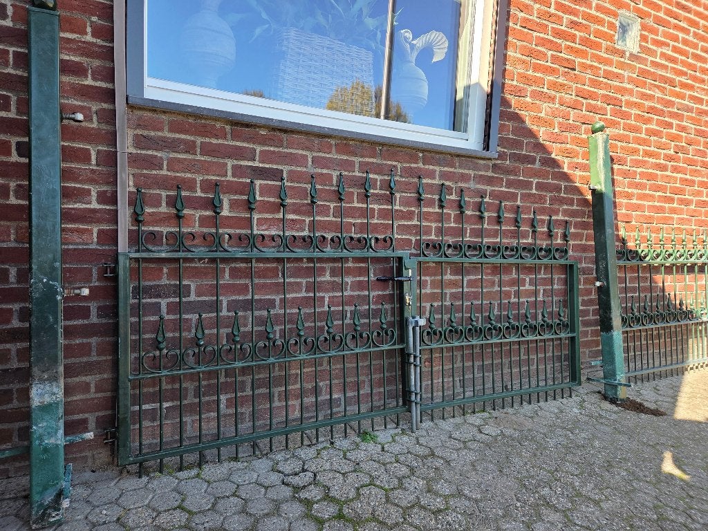 prachtige zware poort met hek, Ophalen, Met poort, Zo goed als nieuw, Sierhekwerk