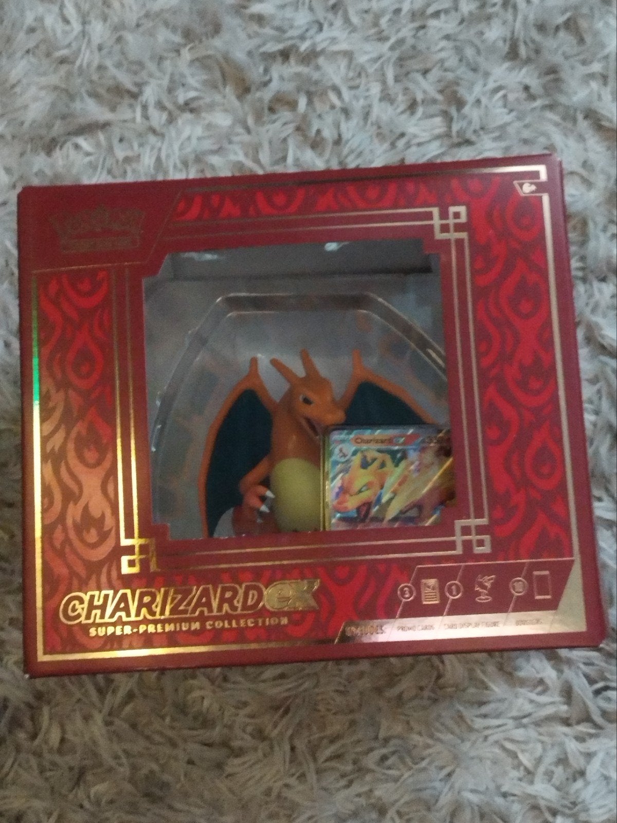 Pokémon Charizard EX Super Premium Collection, Ophalen, Zo goed als nieuw, Overige typen, Foil