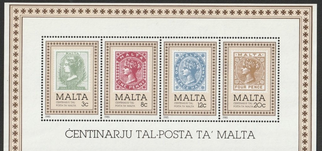 A 10 - bl. Malta € 4,00, Ophalen of Verzenden, Malta, Postfris