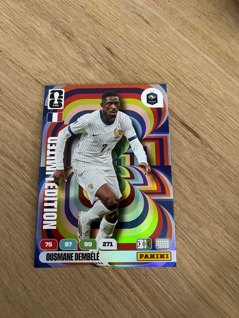 Panini WK26 XL Limited Edition Ousmane Dembélé kaart, Ophalen of Verzenden, Nieuw, Buitenlandse clubs, Spelerskaart